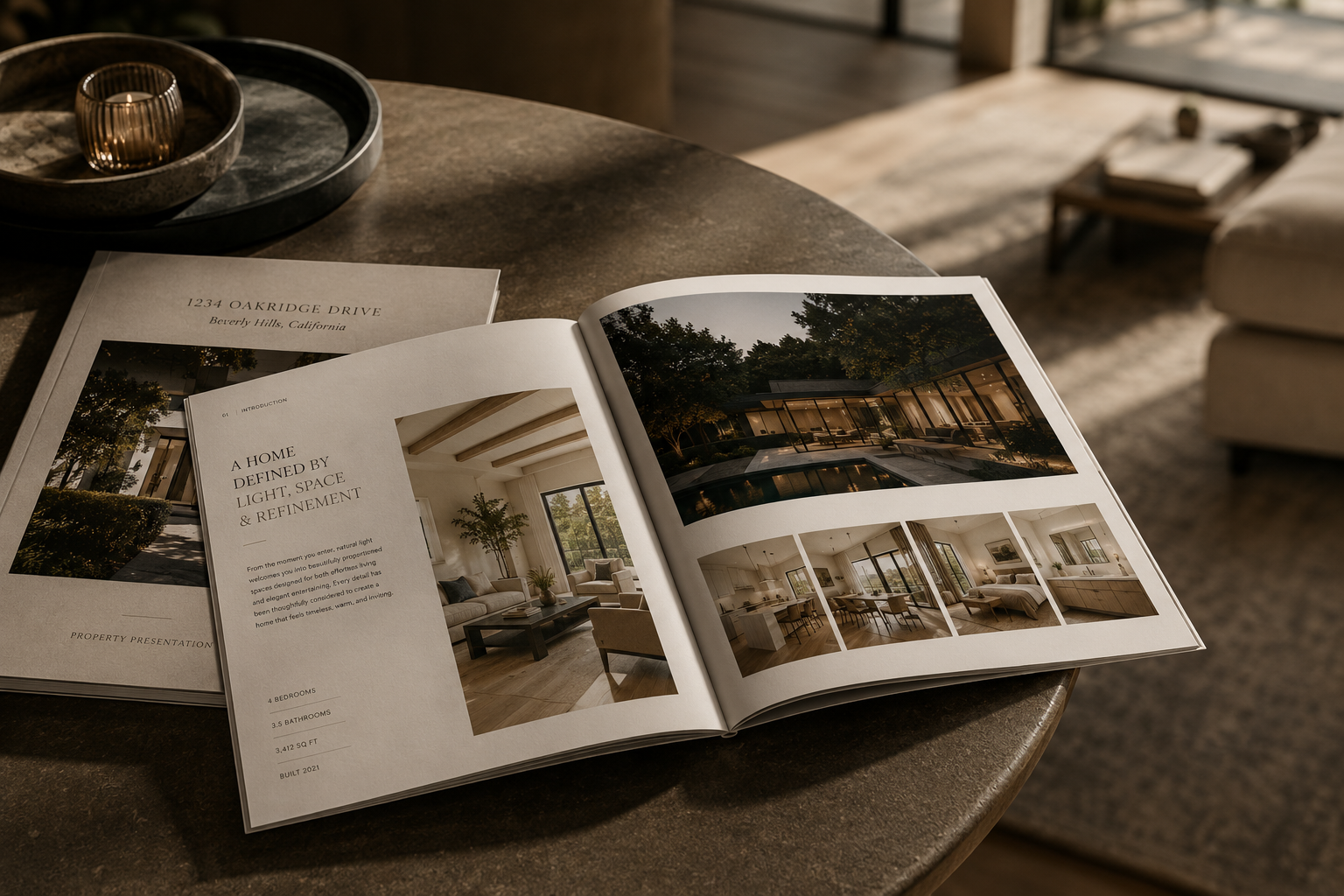 Property presentation pages being planned and edited